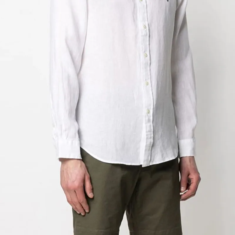 Polo Ralph Lauren Collarless Logo Embroidered Shirt-6