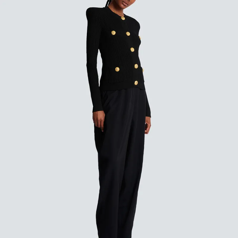 BALMAIN SS23 Knitwear Women's Black-3