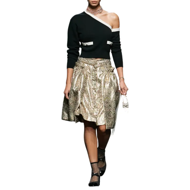 CHANEL Knitwear Women's Black-3