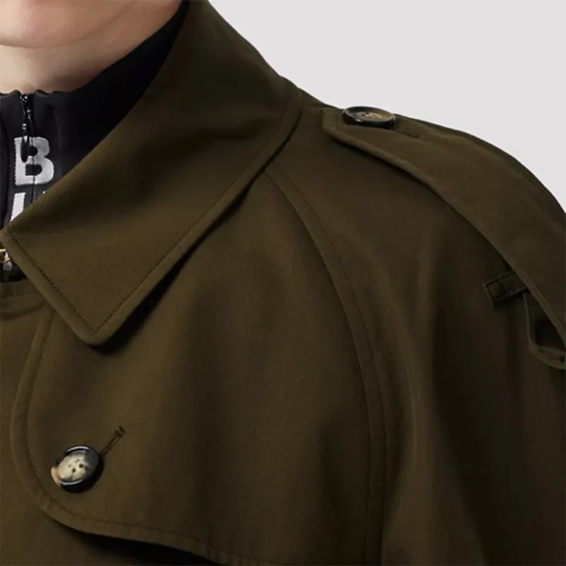 Burberry Trench Coat Women's Dark Army Khaki-4