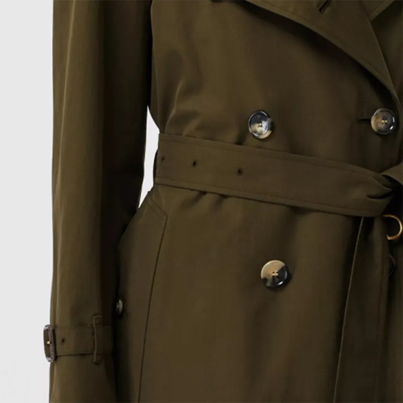 Burberry Trench Coat Women's Dark Army Khaki-5