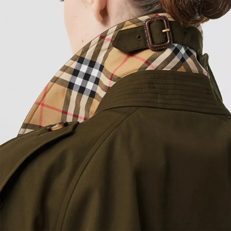 Burberry Trench Coat Women's Dark Army Khaki-3