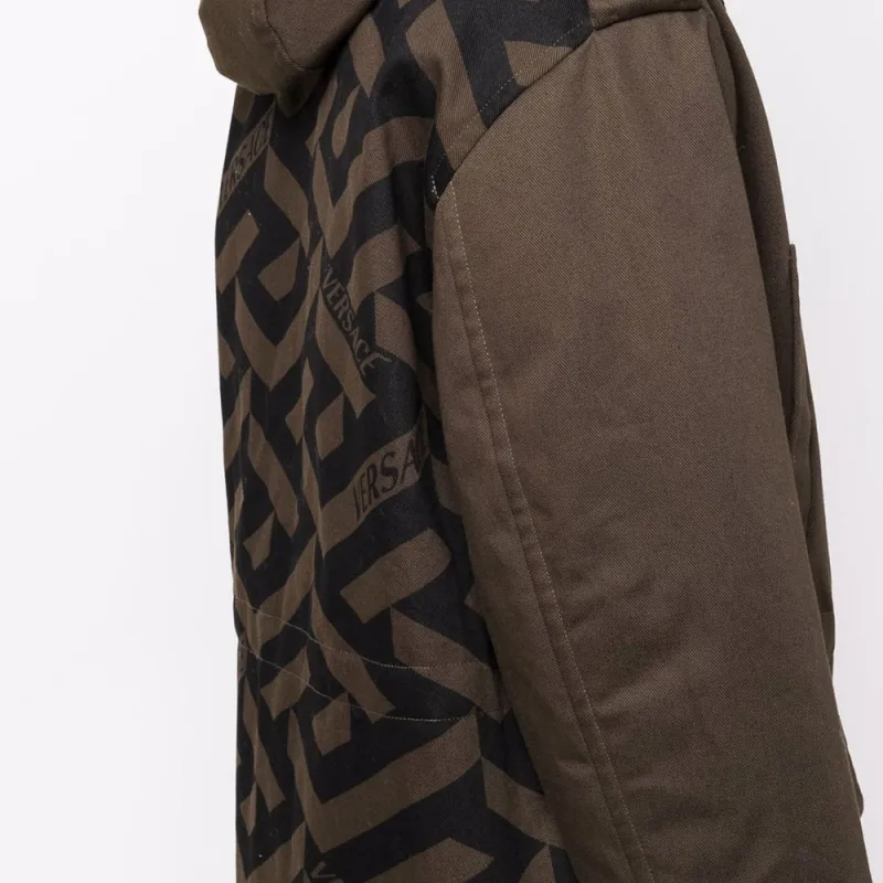 VERSACE Coats Men Brown-4