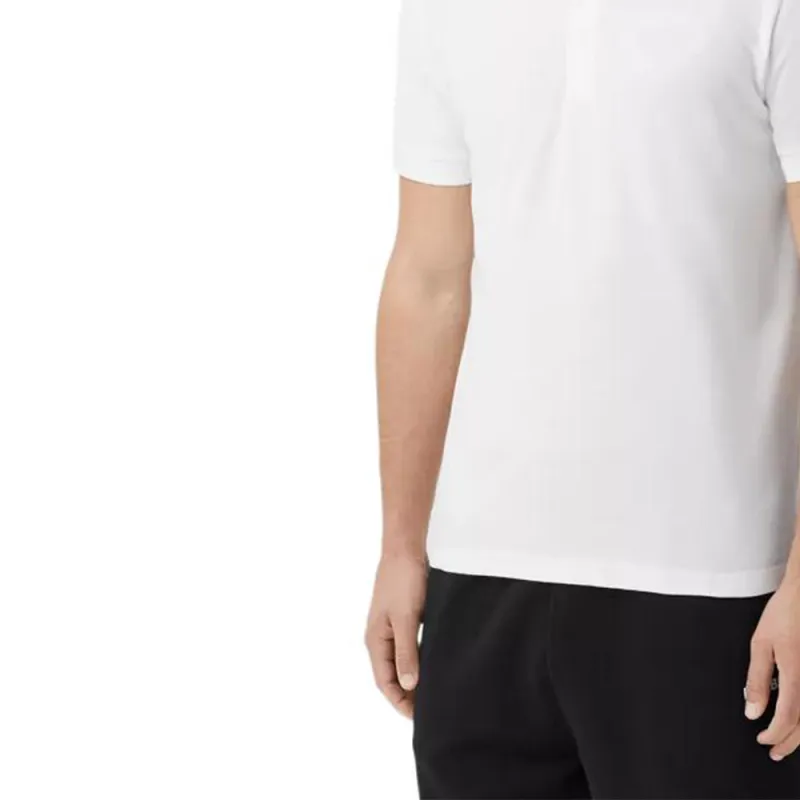 Burberry Embroidered Oak Leaf Crest Piqué Polo Shirt-4