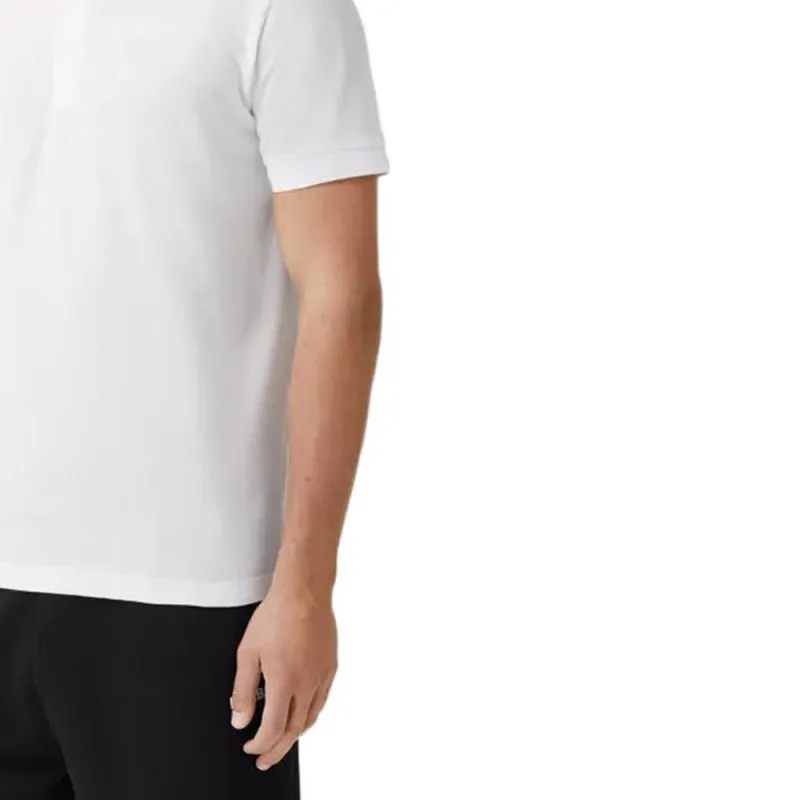 Burberry Embroidered Oak Leaf Crest Piqué Polo Shirt-5