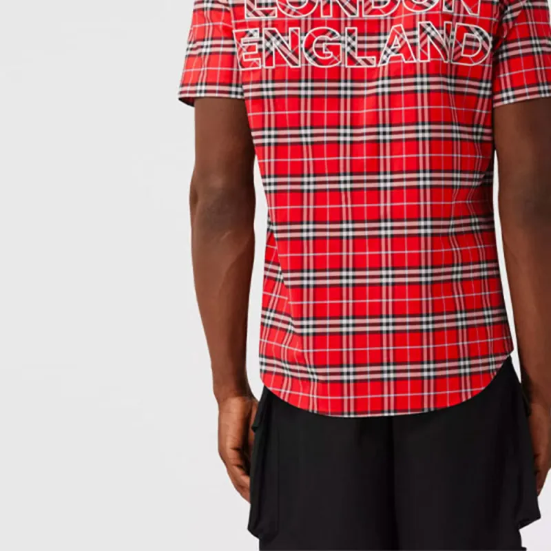 Burberry Shirts Men Spicy Pepper Red-5