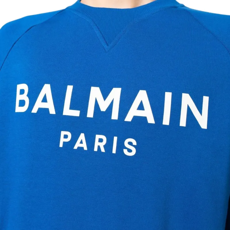 BALMAIN FW22 Sweatshirt Men's Blue-4