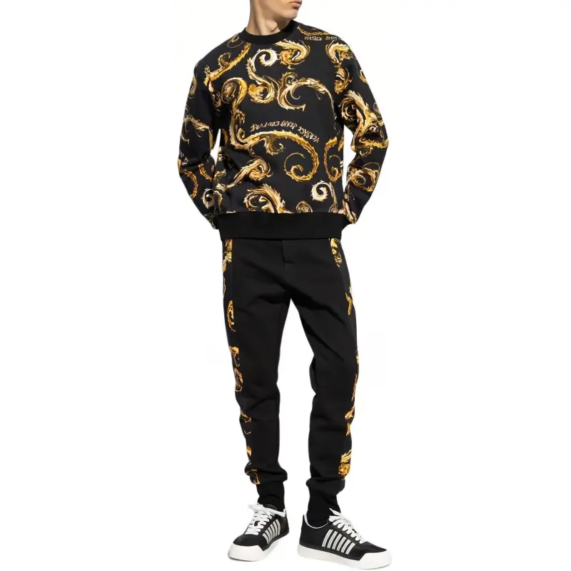 VERSACE JEANS COUTURE Regalia Baroque Print Cotton Sweatshirt-1