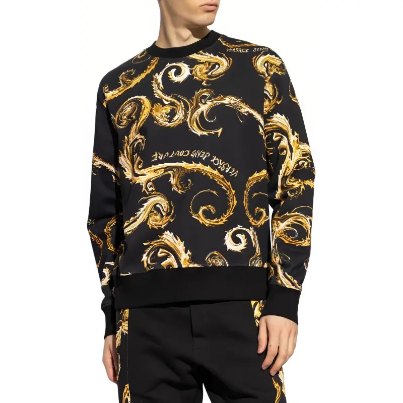 VERSACE JEANS COUTURE Regalia Baroque Print Cotton Sweatshirt-2