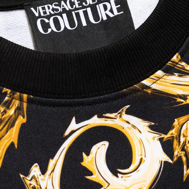 VERSACE JEANS COUTURE Regalia Baroque Print Cotton Sweatshirt-4