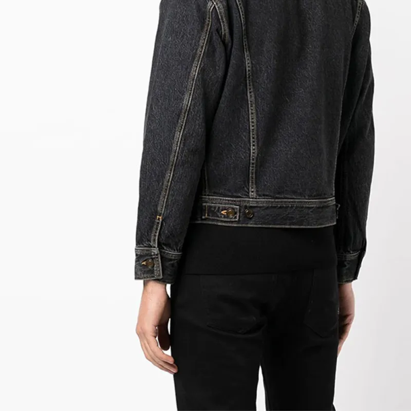 SAINT LAURENT SS22 Denim Jacket Men's Black-5