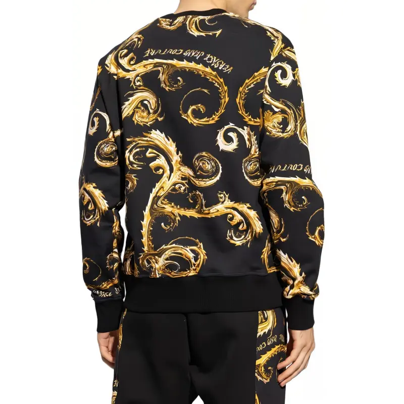 VERSACE JEANS COUTURE Regalia Baroque Print Cotton Sweatshirt-3