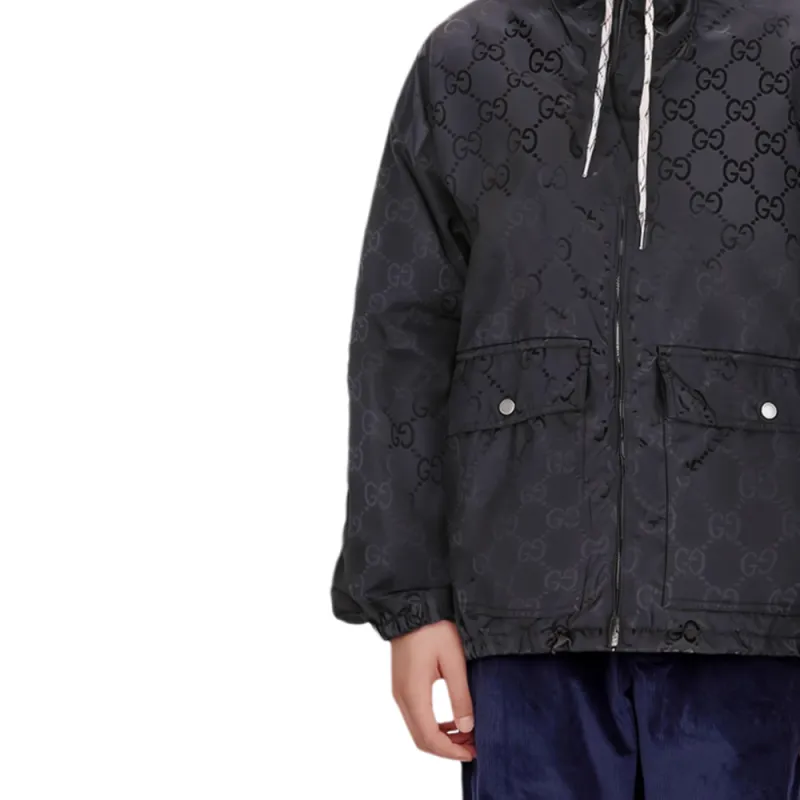 GUCCI GG jacquard Hooded Jacket-3