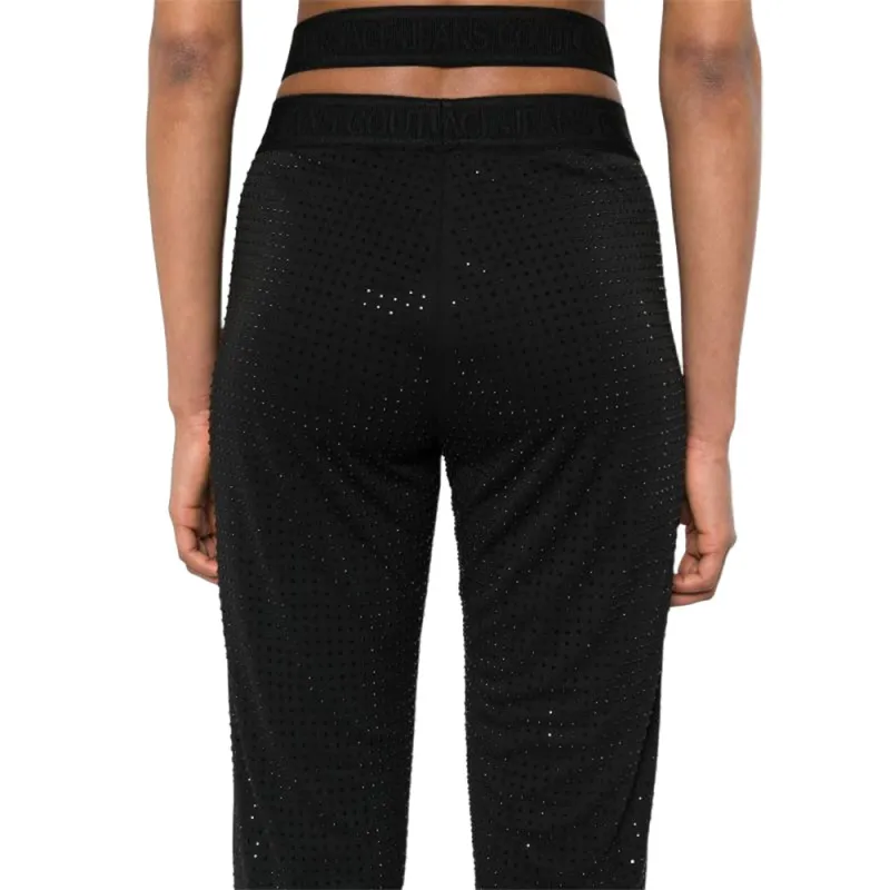 VERSACE JEANS COUTURE Embellished Flared Trousers-4