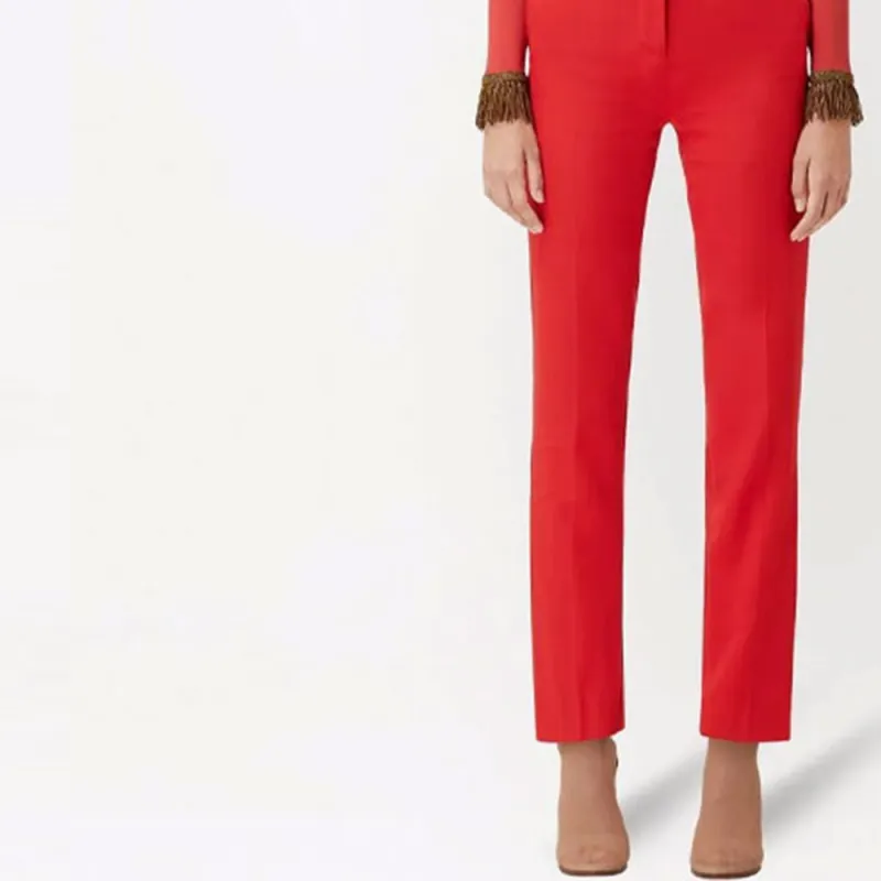 Burberry Suit Trouser Women's Bright Red-5