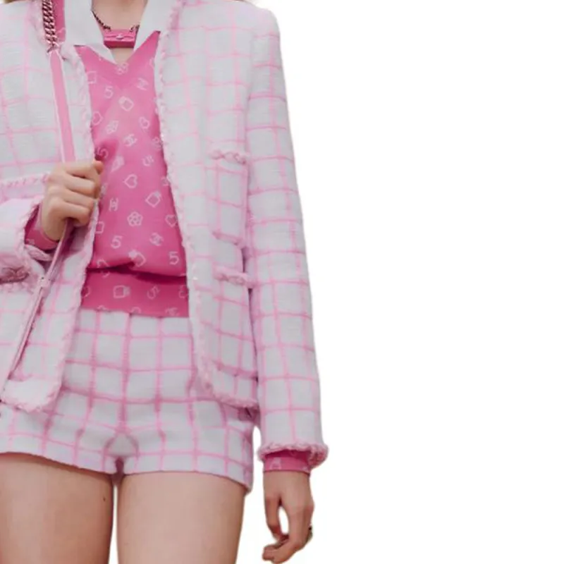 CHANEL Jackets Coats Women's Pink-3