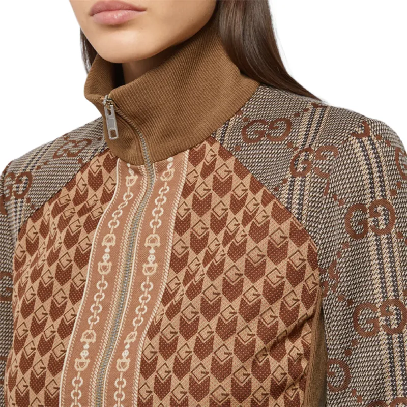 GUCCI Jacquard Jersey 'Coffee'-4