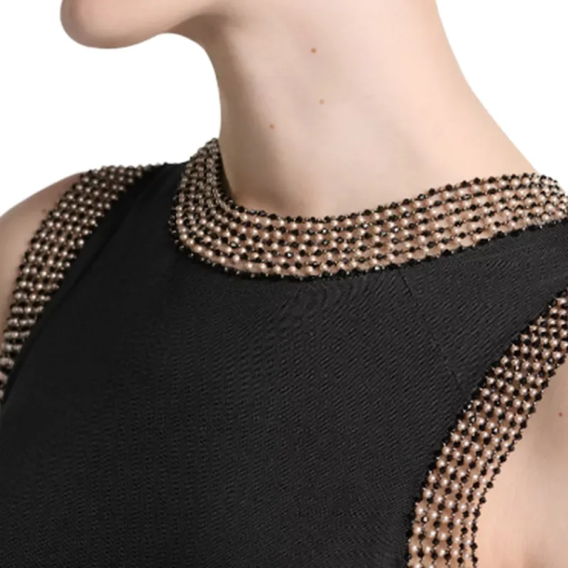 DIOR Sleeveless Dress Women's Black-3