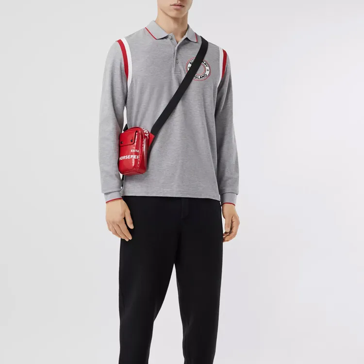 Burberry Polo Shirts Men Gray-1