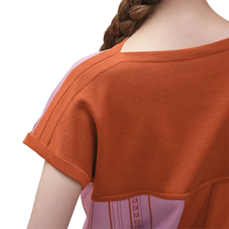 HERMES T-Shirt Women's Orange Red-3