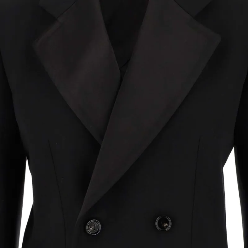 Bottega Veneta Business Suits Coats Women's Black-5
