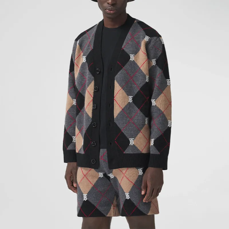 Burberry Cashmere Sweaters Men Camel-2