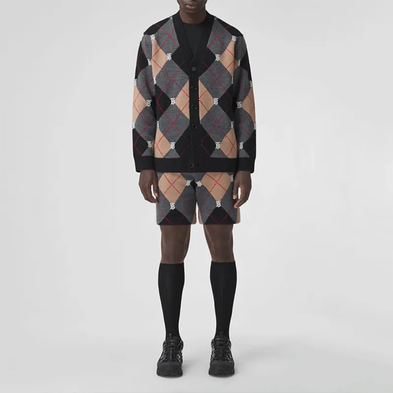 Burberry Cashmere Sweaters Men Camel-1