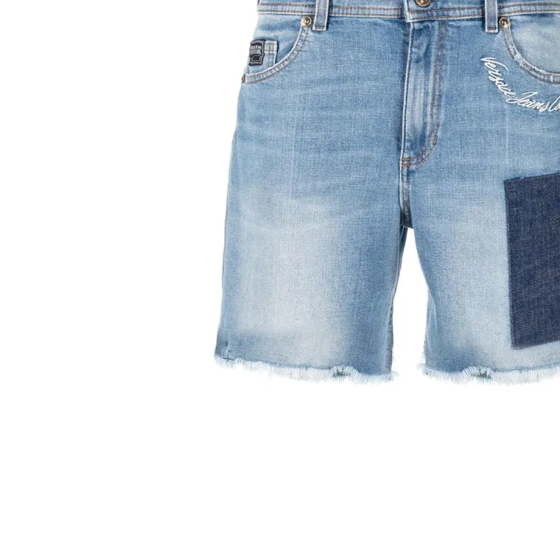 VERSACE JEANS COUTURE Denim Shorts Women's Blue-4