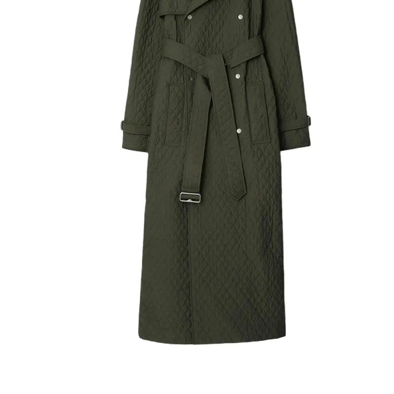 Burberry SS24 Trench Coat Women's Army Green-4