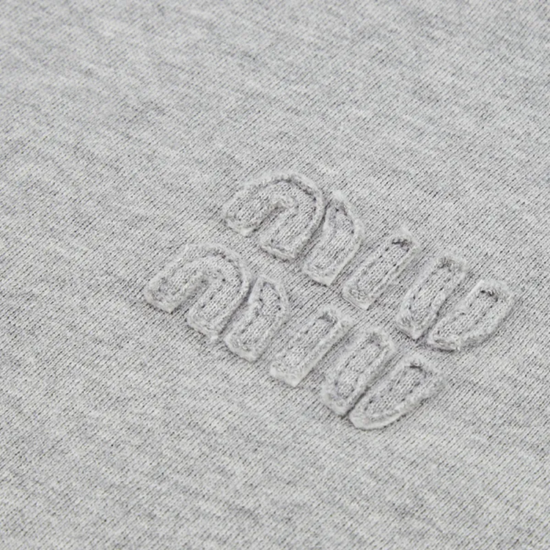 MIU MIU FW23 Sweatshirt Women's Gray-3