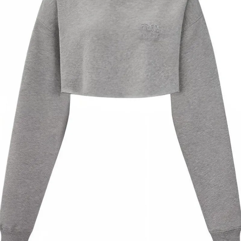 MIU MIU FW23 Sweatshirt Women's Gray-4