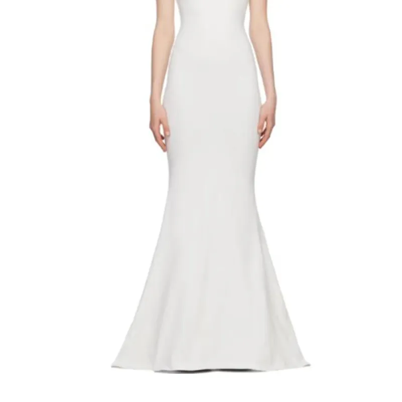 Balenciaga Short-Sleeved Dresses Regular Fit Women's White-2
