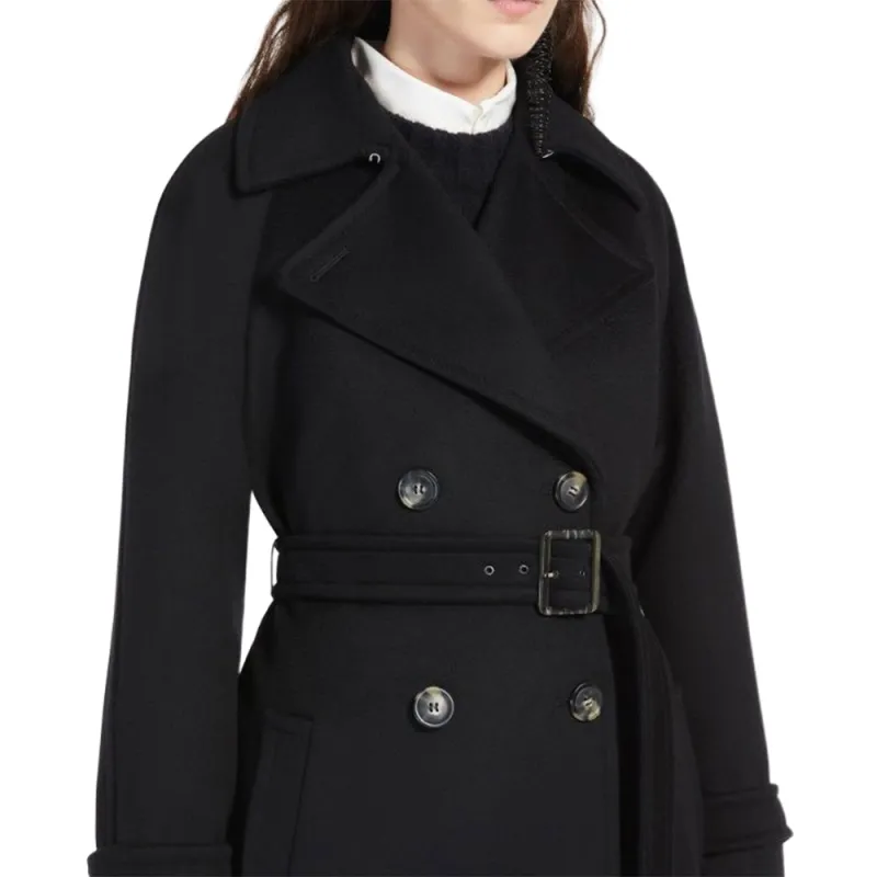 SportMax Leandro Double Breasted Belted Coat-2