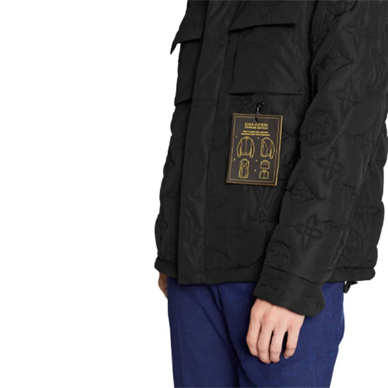 LOUIS VUITTON SS21 Puffer Jacket Men's Black-4