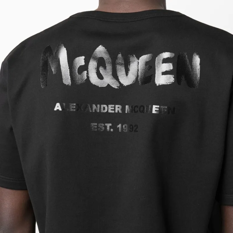 Alexander McQueen FW22 T Shirt Men's Black-4