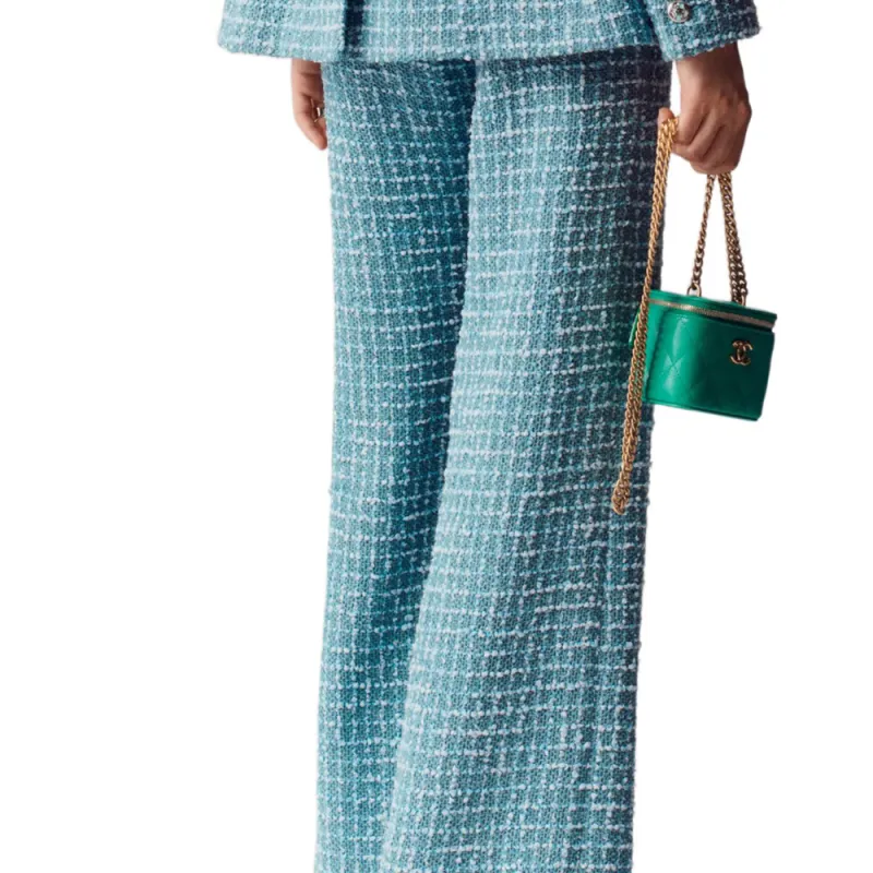 CHANEL Casual Pants Women's Blue-4