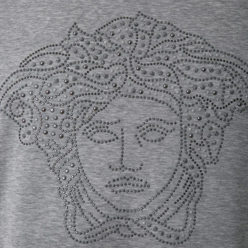 VERSACE T Shirts Men Gray-4