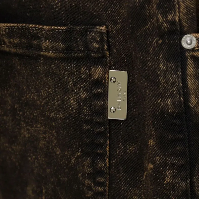 BALMAIN Distressed Effect Denim Jeans-2