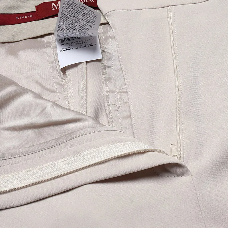 MaxMara Studio Casual Pants Women's Beige-5