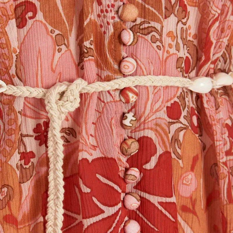 Zimmermann FW22 Dress Women's Coral Pink-4