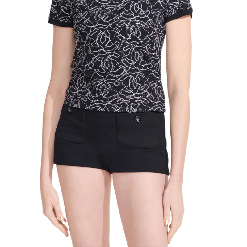 CHANEL SS25 Regular T-Shirt Women's Black White-5