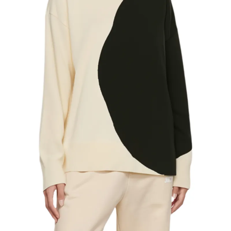TORY BURCH Colorblock Crewneck Knitted Jumper-3