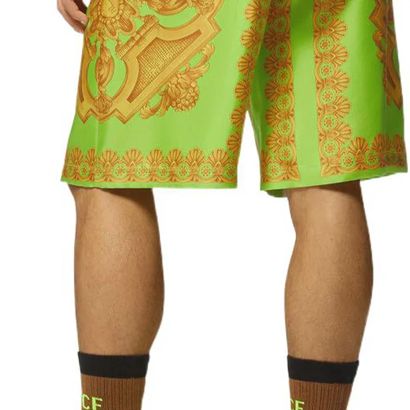 VERSACE Barocco 660 Silk Shorts-5