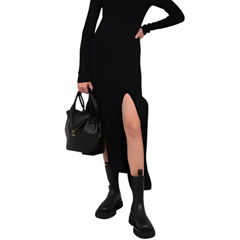 Bottega Veneta SS21 Dress Women's Black-3