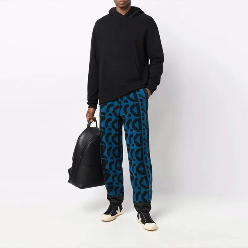 KENZO Monogram-print Fleece Track Pants-1