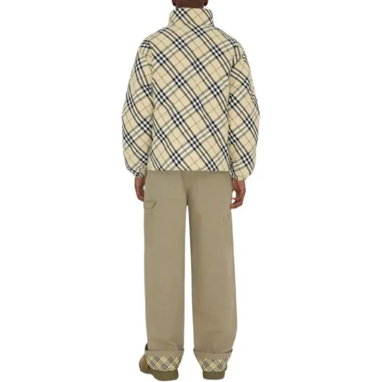 Burberry Checkered Reversible Zip Up Jacket-3