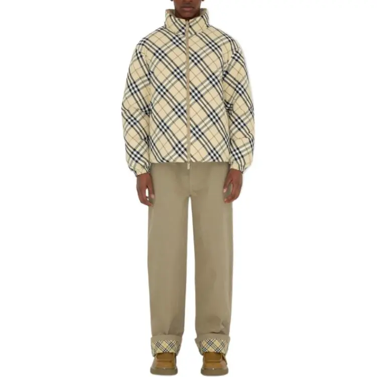 Burberry Checkered Reversible Zip Up Jacket-2