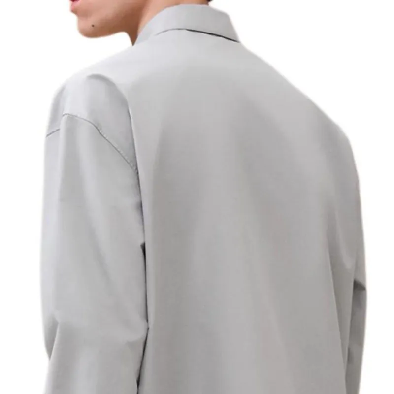 HERMES Shirts Men Flint Gray-4
