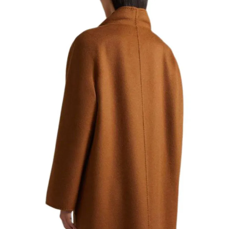 MaxMara Lilia Collection Cashmere Cardigan Coat Women's Tobacco-6
