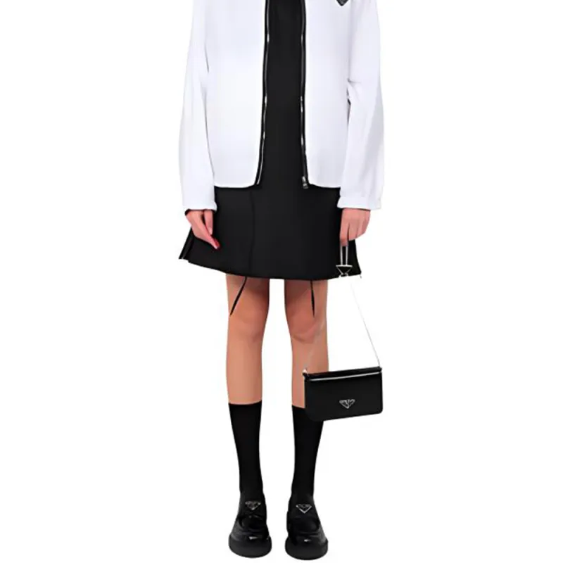 PRADA SS22 Sweatshirt Jacket Women's White-3